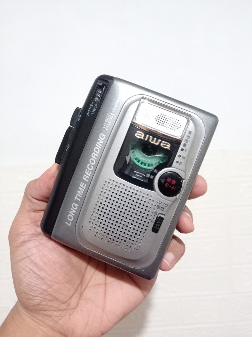 Walkman Cassette Player Recorder Aiwa Fully Serviced (Category: Portable Music Players) located in Quezon City. Submitted by thomasmalapino (Listing ID 1438417033, Image 1). Description: Walkman Aiwa Cassette Player Recorder Fully Serviced MODEL TP-600 All functions working Fully serviced changed original spec belts Cleaned Calibrated speed adjusted 100% all stock original All buttons speaker switches fully working Powered by 2xAA batteries PM DE