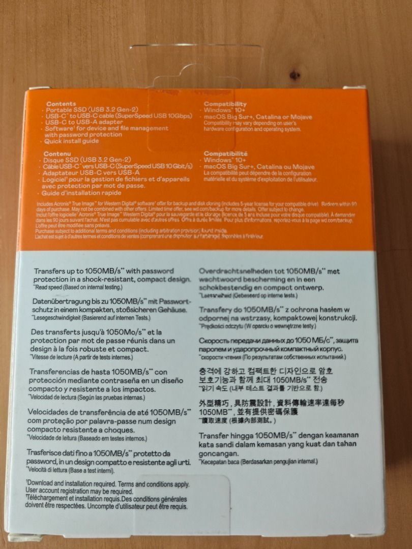 WD My Passport SSD 1TB Silver456645975790080001