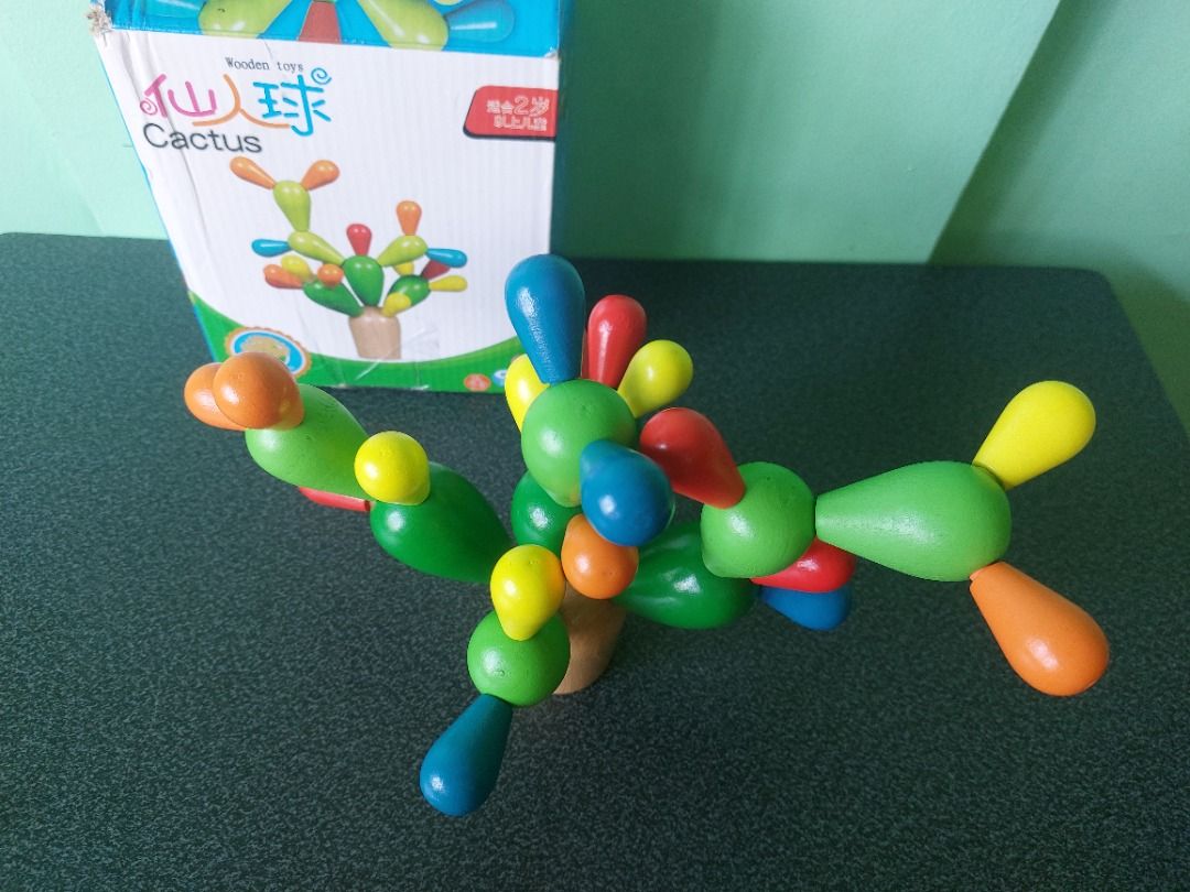 Wooden Cactus Balancing Toy (Category: Educational & Learning Toys) located in Paranaque City. Submitted by ca.firstonlinebiz (Listing ID 1438382922, Image 3). Description: Preloved Wooden Stacking Toy Balance Cactus Puzzle Toy Montessori Cognitive Early Education Toy Fine Motor Training for Toddlers Complete Loc. Greenheights Parañaque Shipping Lalamove & Spx Express Payment gcash maya BPI.
