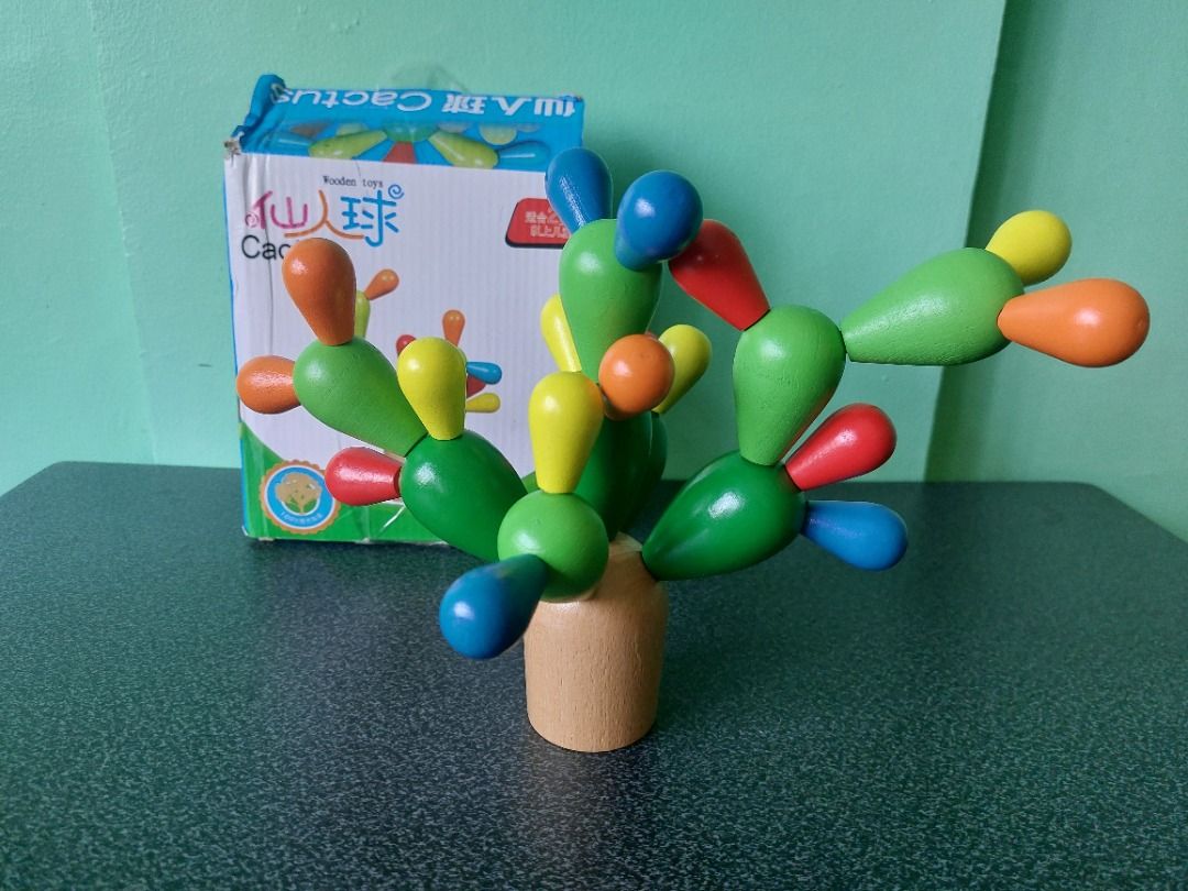Wooden Cactus Balancing Toy (Category: Educational & Learning Toys) located in Paranaque City. Submitted by ca.firstonlinebiz (Listing ID 1438382922, Image 2). Description: Preloved Wooden Stacking Toy Balance Cactus Puzzle Toy Montessori Cognitive Early Education Toy Fine Motor Training for Toddlers Complete Loc. Greenheights Parañaque Shipping Lalamove & Spx Express Payment gcash maya BPI.