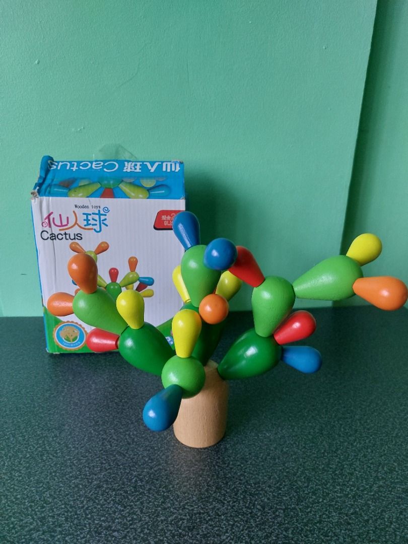 Wooden Cactus Balancing Toy (Category: Educational & Learning Toys) located in Paranaque City. Submitted by ca.firstonlinebiz (Listing ID 1438382922, Image 1). Description: Preloved Wooden Stacking Toy Balance Cactus Puzzle Toy Montessori Cognitive Early Education Toy Fine Motor Training for Toddlers Complete Loc. Greenheights Parañaque Shipping Lalamove & Spx Express Payment gcash maya BPI.