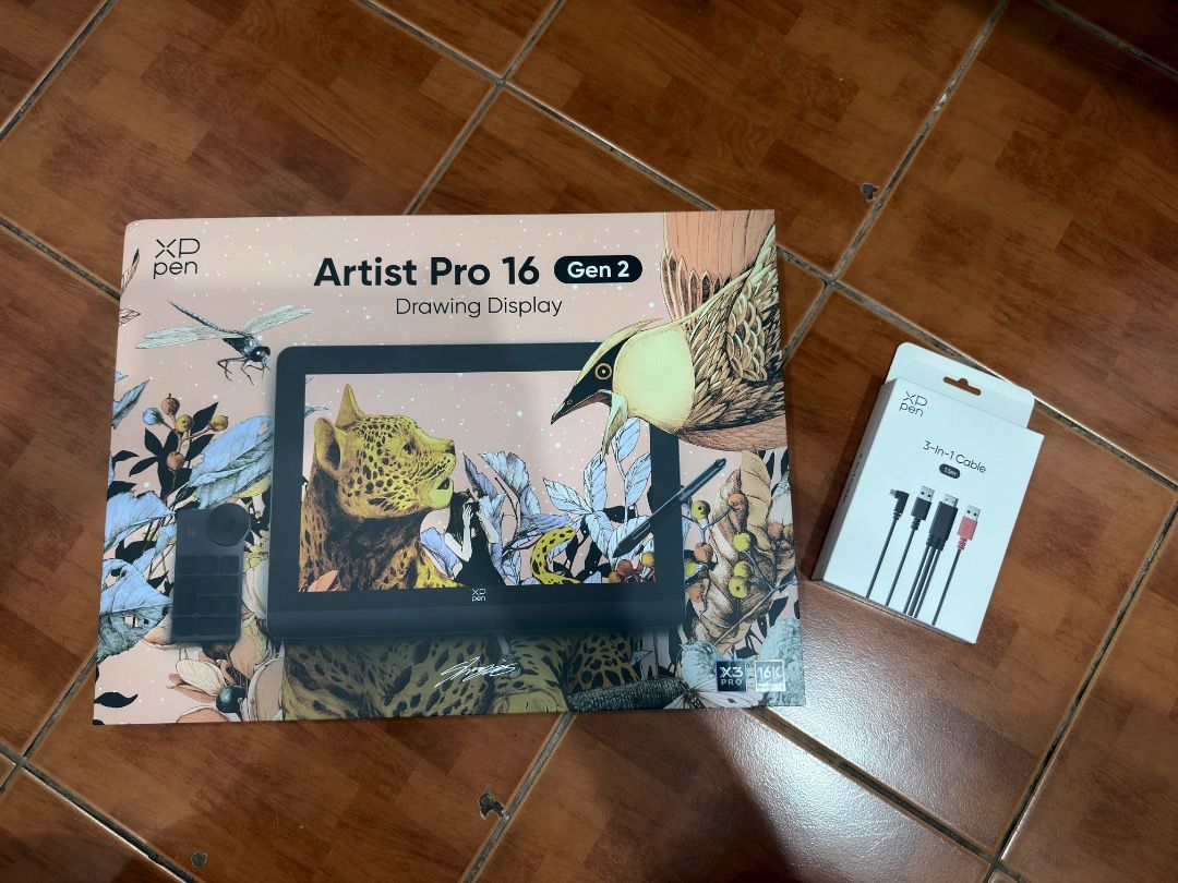 XPPen Artist Pro 16 Gen 2 Drawing Display (Category: Other Accessories) located in Las Pinas. Submitted by mikemanansala (Listing ID 1438306335, Image 1). Description: FOR SALE ONLY. XPPen Artist Pro 16 Gen 2 Drawing Display Full details about the product here: [External link] No issues. Working excellently. Bought last December 2025. Only used for a couple of times. Complete with box and all of its accessories, manuals, and full package just lik