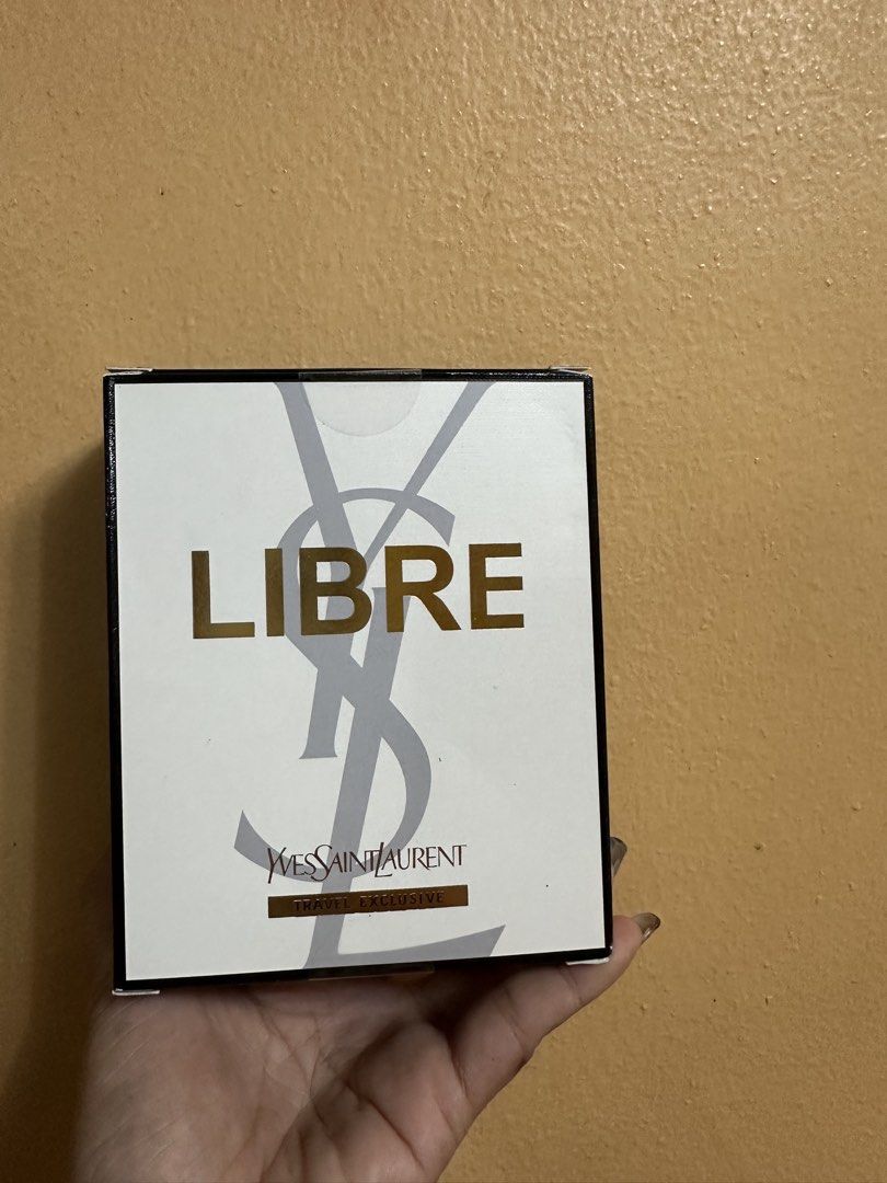 YSL Libre Eau de Parfum Travel Exclusive Set (50ml) (Category: Fragrance & Deodorants) located in Pasig City. Submitted by ayah018 (Listing ID 1438444102, Image 2). Description: - YSL Libre Travel Exclusive Set - Includes: - 50ml Refillable Eau de Parfum Spray - 50ml Shower Gel - Features the YSL logo - "LIBRE" prominently displayed on the box Bought from Japan Duty Free -blind buy, not my scent. .