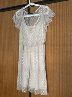 zara beige polka dot dress ZARA. Beige polka dot dress TM  Hibuy market