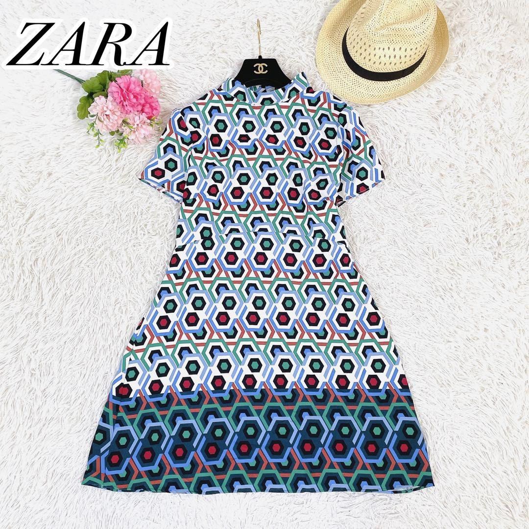 ZARA GEOMETRIC PATTERNED DRESS BNWT (Category: Dresses) located in Makati City. Submitted by tinycloset__ (Listing ID 1438418892, Image 3). Description: ZARA BNWT XS ON TAG.