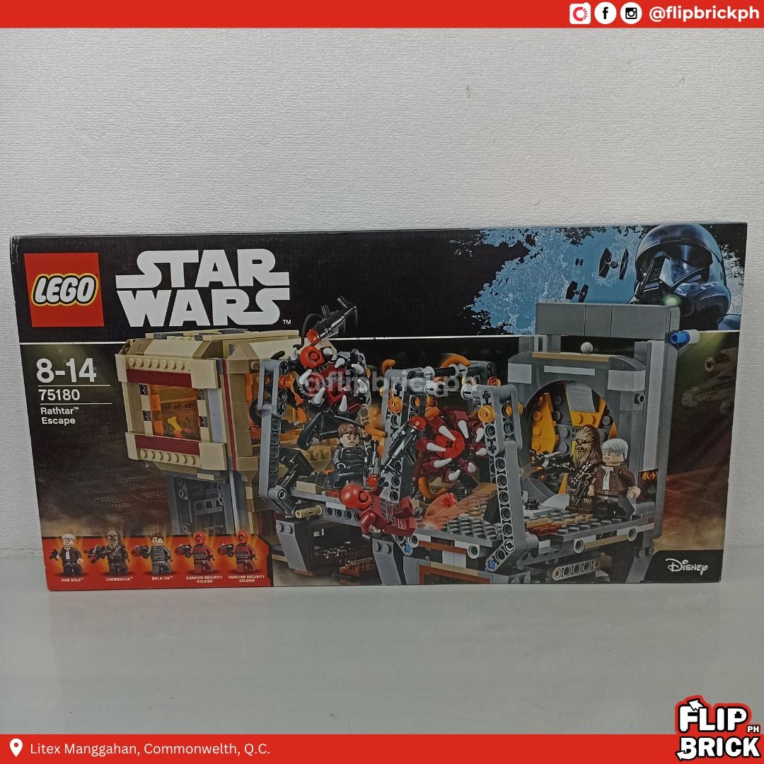 75180 LEGO Star Wars Rathtar Escape (Category: Lego & Building Sets) located in Quezon City. Submitted by flip_brick_ph (Listing ID 1438670255, Image 1). Description: 75180 LEGO Star Wars Rathtar Escape 💰 Price: ₱5,500 ✅ Sealed box ✅ WYSIWYG (What you see is what you get) ✅ Authentic LEGO 📍 Location: Quezon City 📦 Shipping available 💬 DM for inquiries / actual photos First to confirm gets priority.