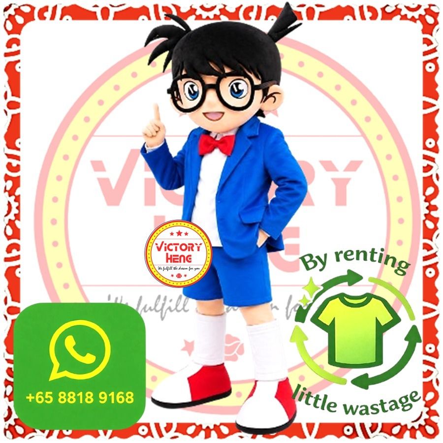 🔍 Little Detective Conan Mascot Costume, Hobbies & Toys, Toys & Games ...