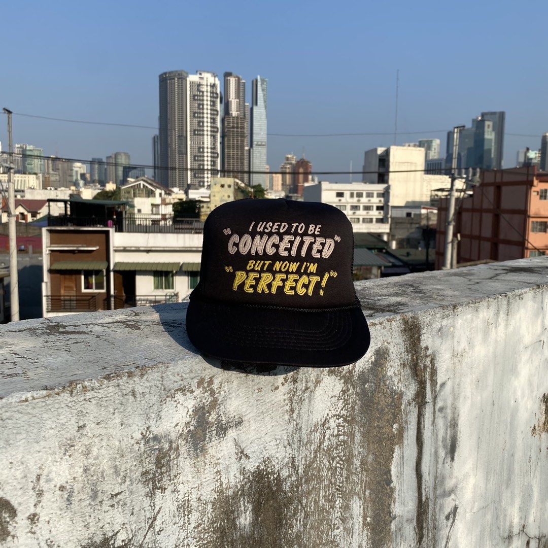 💯 Vintage Statement trucker hat 💯 (Category: Caps & Hats) located in Makati City. Submitted by vinthrill (Listing ID 1438557581, Image 1). Description: 100% Cotton Info tag Snapback Note: Some of this item are good or used condition may seen some wear and tear like distressing, stains and fades which adds character to this item All sales final No return/exchange Ships 1 - 2 days after purchase . . . . . . . #statement #vintagehat #vintagewear #