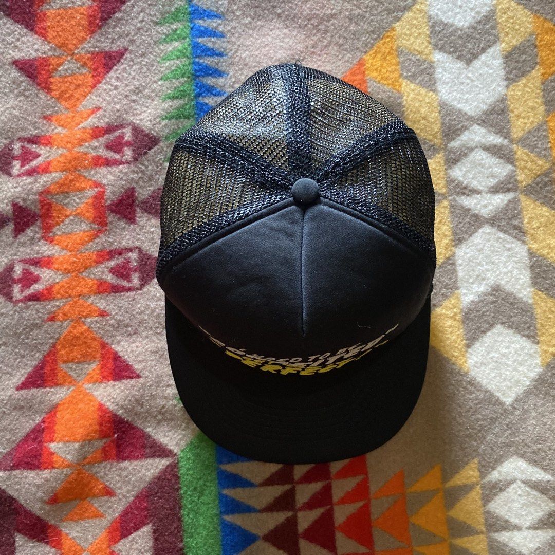 💯 Vintage Statement trucker hat 💯 (Category: Caps & Hats) located in Makati City. Submitted by vinthrill (Listing ID 1438557581, Image 3). Description: 100% Cotton Info tag Snapback Note: Some of this item are good or used condition may seen some wear and tear like distressing, stains and fades which adds character to this item All sales final No return/exchange Ships 1 - 2 days after purchase . . . . . . . #statement #vintagehat #vintagewear #