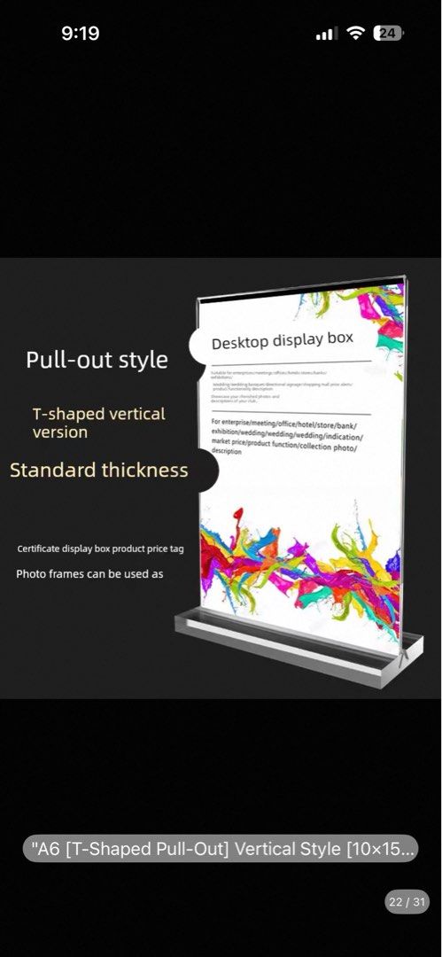 A5 Holder Transparent Insert Page Display Stand457271885432115200