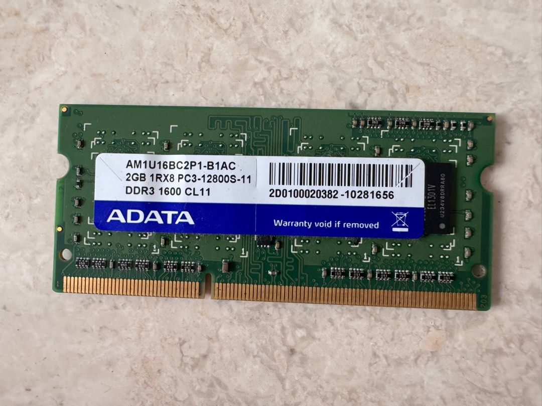 ADATA 2GB DDR3 1600MHz RAM457728820721100800