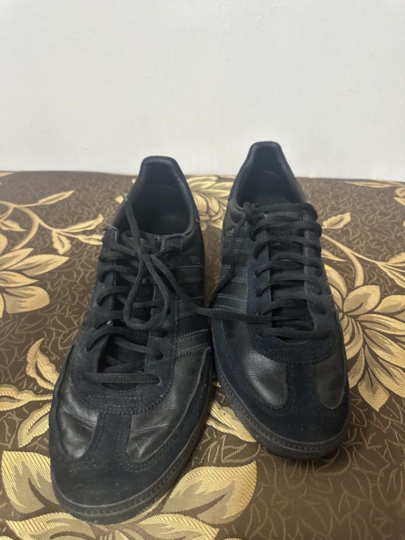 Adidas Spezial Black Sneakers (Category: Sneakers) located in Batangas. Submitted by jim2621 (Listing ID 1438512929, Image 3). Description: - Adidas Spezial sneakers - Color: Black - Features Adidas logo - Upper: Leather and suede - Sole: Black rubber - Closure: Lace-up - Size: 9.5US Used twice only.