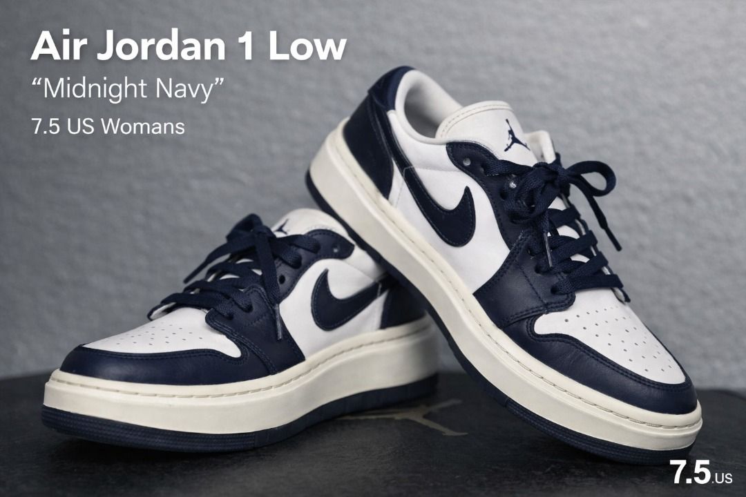 Air Jordan 1 Low AS PACK/INDIVIDUAL (Category: Sneakers) located in Marikina City. Submitted by baesushi (Listing ID 1438660508, Image 2). Description: FOR SALE: Air Jordan 1 Low Pack - Sail/Neutral Grey–Coconut Milk (BNDS) - Midnight Navy (lightly used, like new) Size: 7.5 US Women’s ✅ Authentic, well‑kept pairs ✅ Available individually or as a pack 📦 No receipts & no box — condition guaranteed 📍 Marikina City rfs: need funds/letting go.