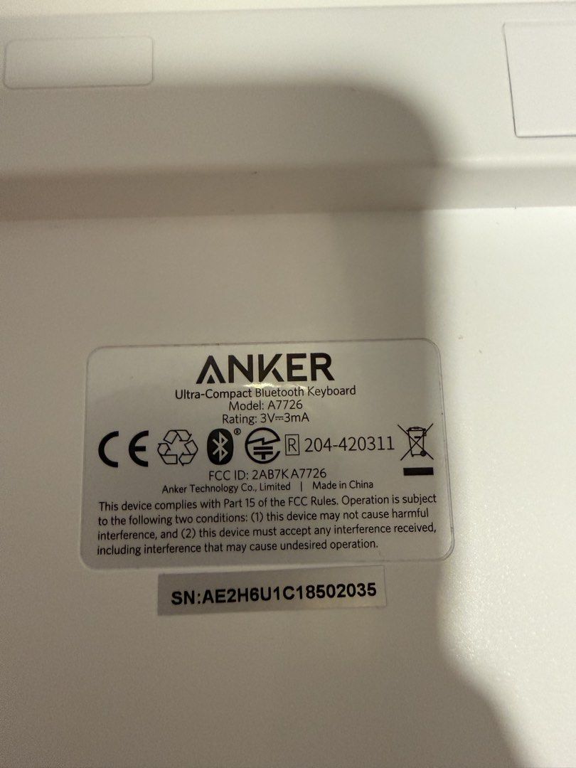 Anker Ultra-Compact Bluetooth Keyboard - A7726457740413787842562
