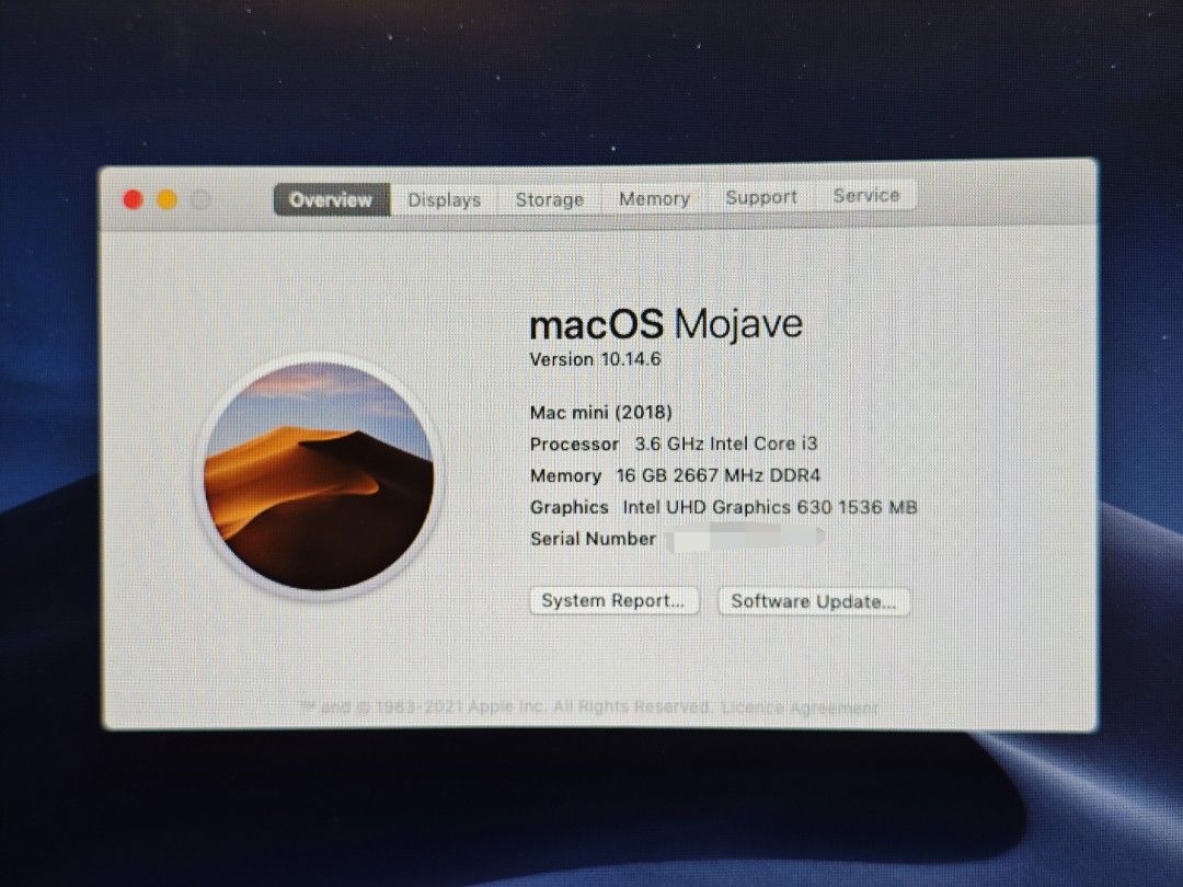 Apple Mac Mini (2018) - Intel Core i3 - 16GB RAM457734967955957763