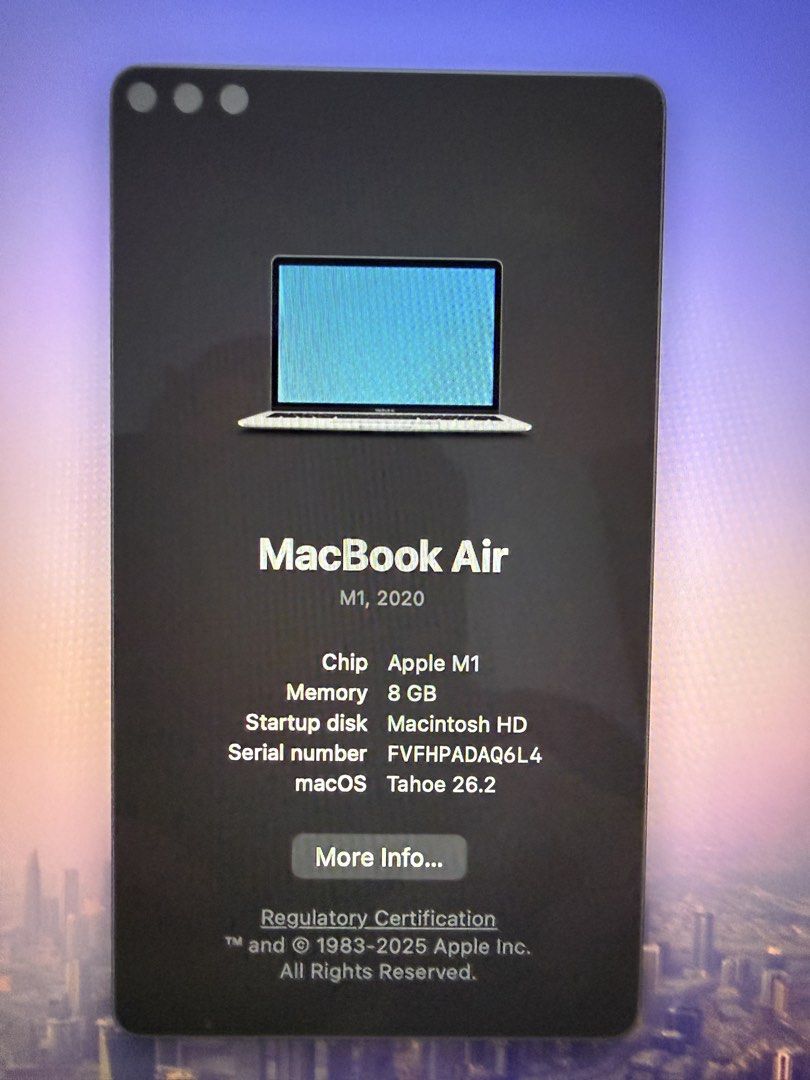 Apple MacBook Air M1 2020458123117729556481