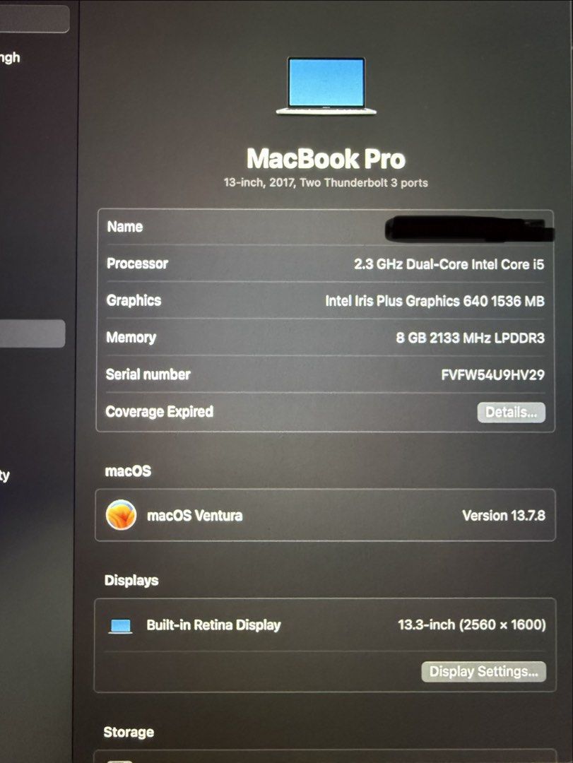 Apple MacBook Pro 13-inch 2017457918961859973121