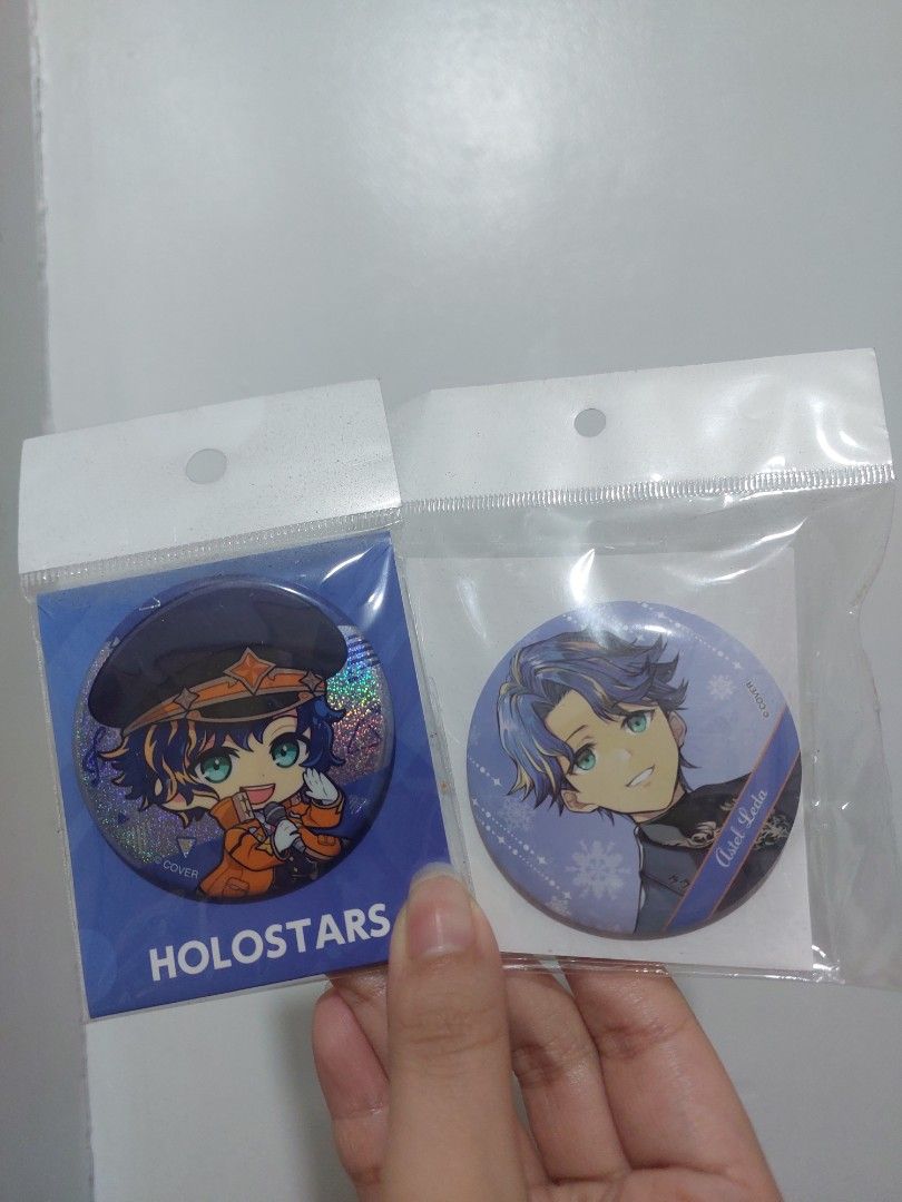 Astel Leda Holostar Pin Can Badge (Category: Character Goods) located in Antipolo. Submitted by sai.bns (Listing ID 1438686531, Image 1). Description: 700 Set brand new what you see is what you get tags hololive vtuber.