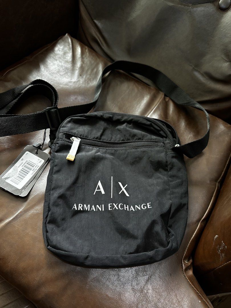 AX armani exchange sling bag from UK (Category: Sling Bags) located in Makati City. Submitted by fpastore (Listing ID 1438661996, Image 1). Description: AX armani exchange sling bag from UK shipping jt express, payment gcash, bdo bank deposit, paypal.