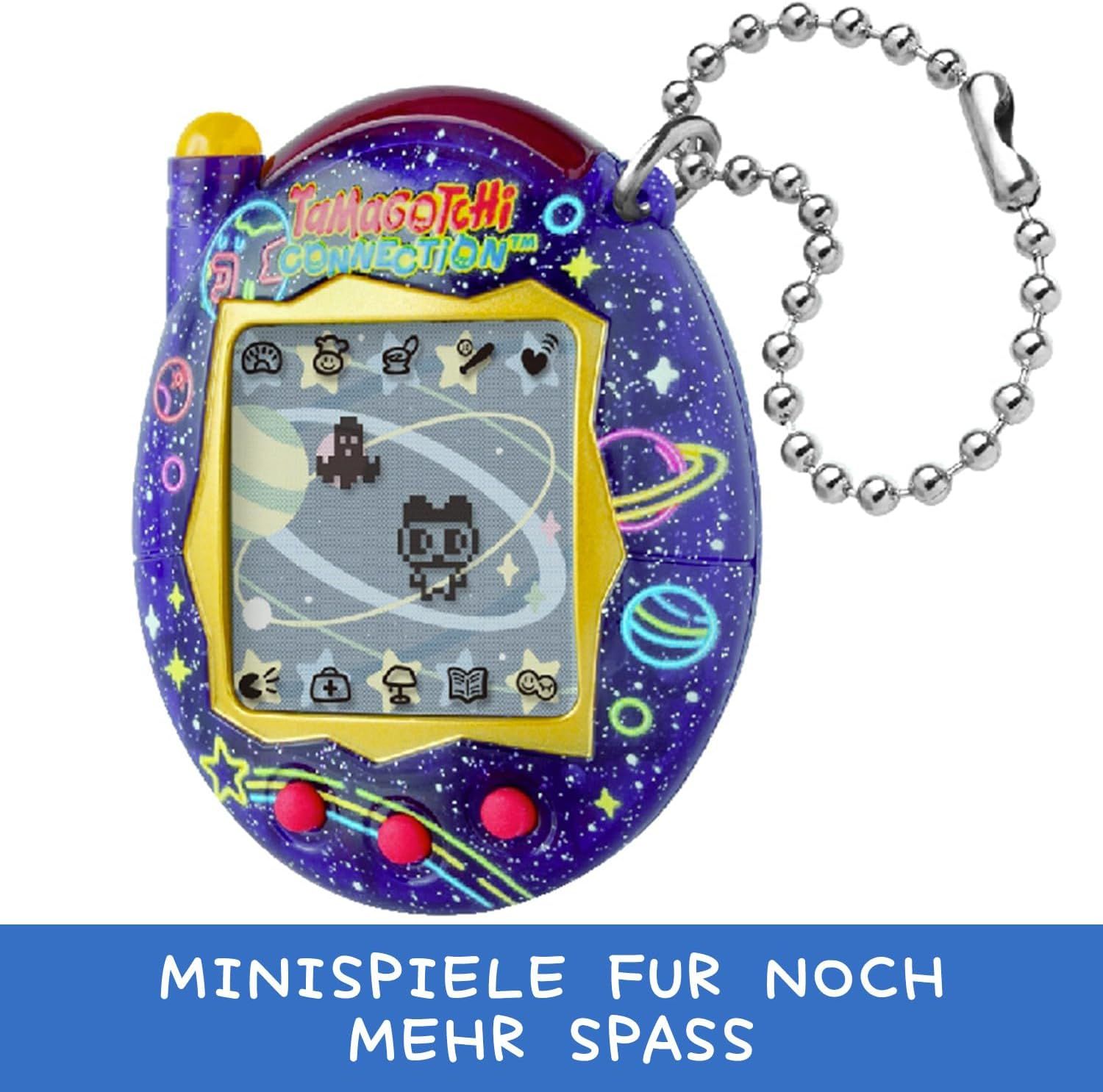 Bandai Tamagotchi Connection Neon Planet - Interactive Virtual Pet with Infrared Connection - Large Display in German - 50 Unlockable Characters - Children's Toy from 6 Years - 44028 - [] [] (Category: Interactive Toys) located in Singapore. Submitted by lobangqueensg (Listing ID 1438674918, Image 5). Description: Tamagotchi - Virtual Pet - Tamagotchi is an electronic toy that allows children to raise their own virtual pet. A cult toy of the 90s,