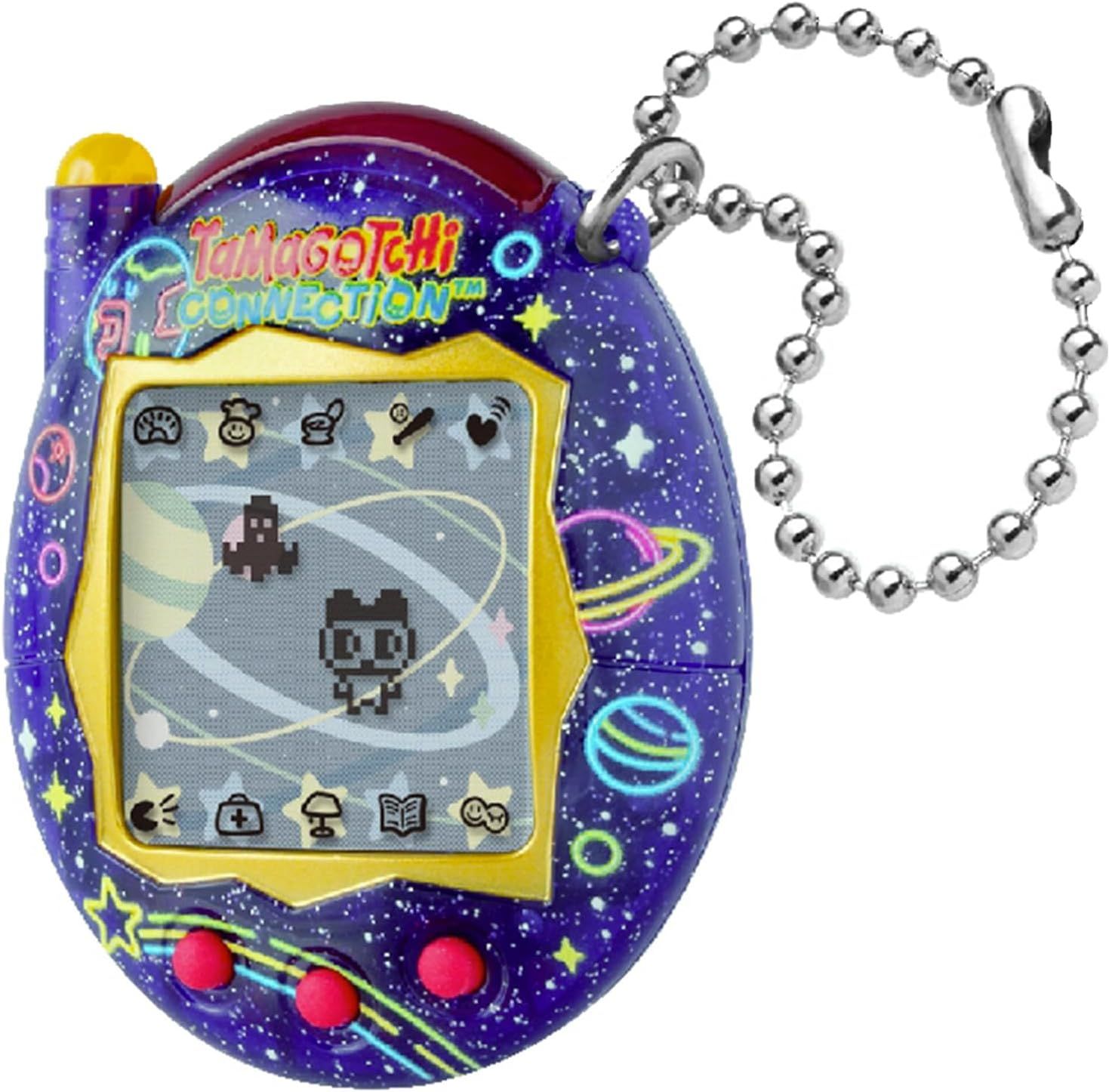 Bandai Tamagotchi Connection Neon Planet - Interactive Virtual Pet with Infrared Connection - Large Display in German - 50 Unlockable Characters - Children's Toy from 6 Years - 44028 - [] [] (Category: Interactive Toys) located in Singapore. Submitted by lobangqueensg (Listing ID 1438674918, Image 1). Description: Tamagotchi - Virtual Pet - Tamagotchi is an electronic toy that allows children to raise their own virtual pet. A cult toy of the 90s,