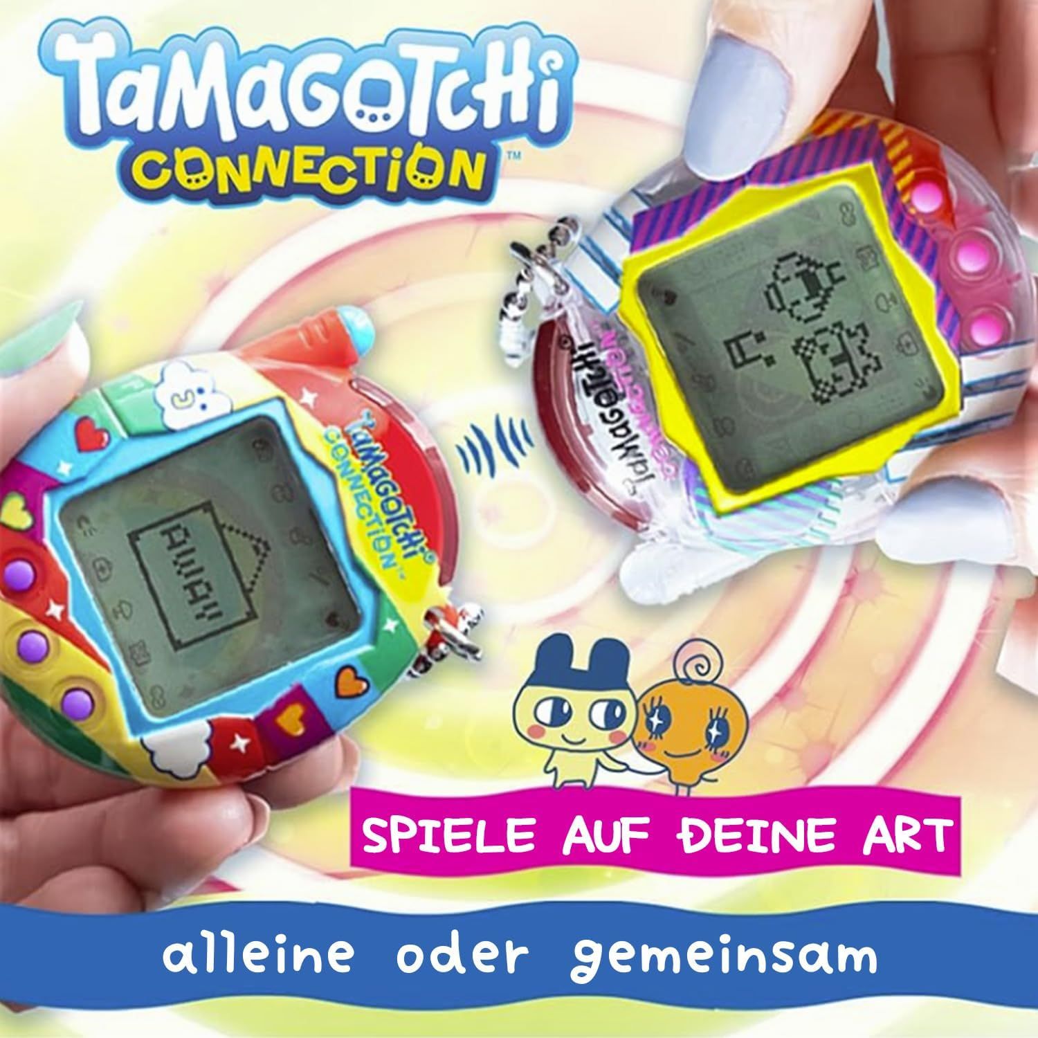 Bandai Tamagotchi Connection Neon Planet - Interactive Virtual Pet with Infrared Connection - Large Display in German - 50 Unlockable Characters - Children's Toy from 6 Years - 44028 - [] [] (Category: Interactive Toys) located in Singapore. Submitted by lobangqueensg (Listing ID 1438674918, Image 4). Description: Tamagotchi - Virtual Pet - Tamagotchi is an electronic toy that allows children to raise their own virtual pet. A cult toy of the 90s,