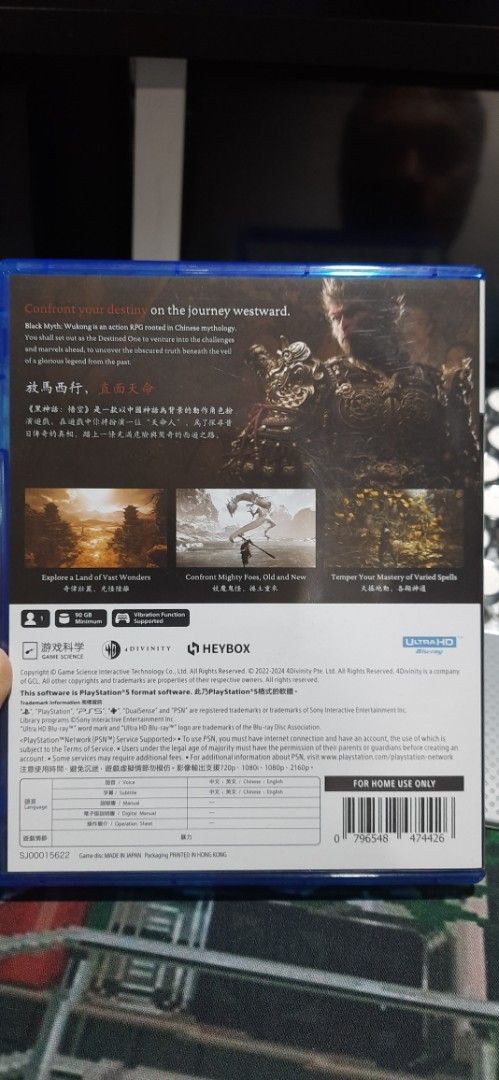 Black Myth: Wukong - PS5, Video Gaming, Video Games, PlayStation on ...