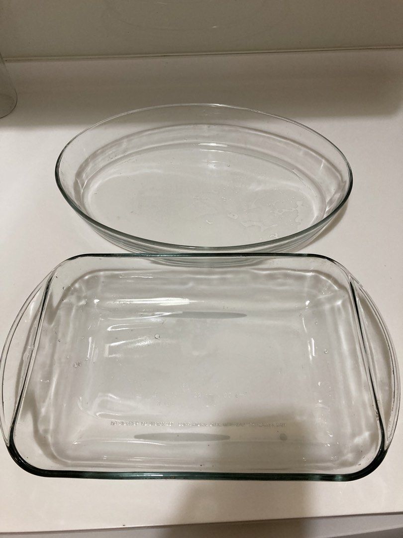 (Both for $10) Glass Baking Dishes - Oval and Rectangular457434532864993280