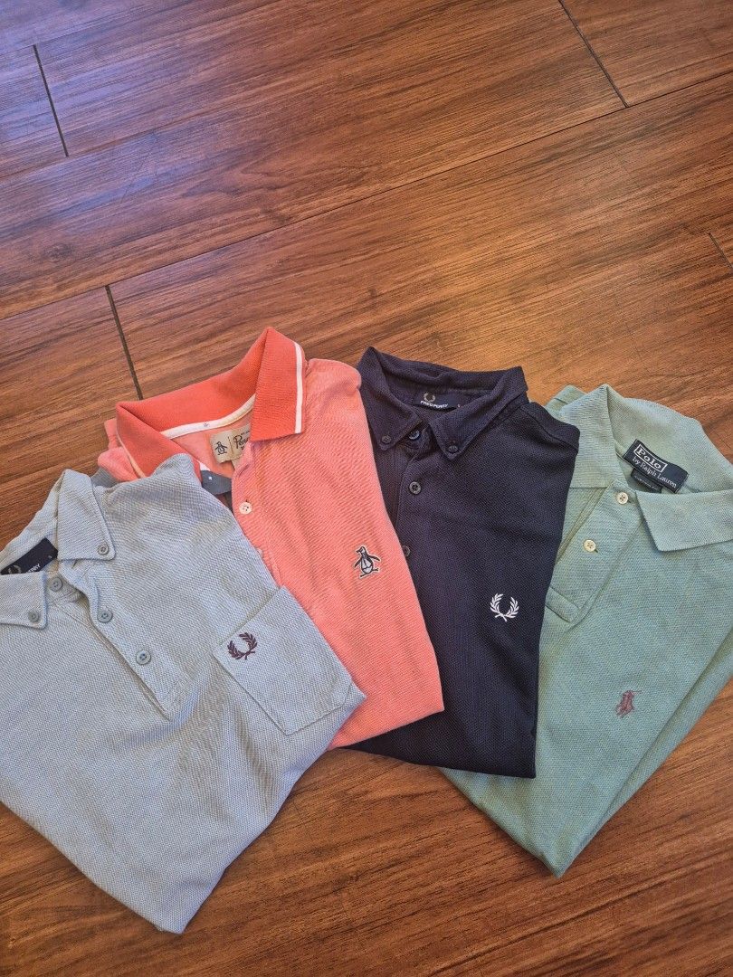 Branded Polo shirts RL, Fred Perry, Penguin (Category: Tshirts & Polo Shirts ) located in Paranaque City. Submitted by MrDeclutterRGSD (Listing ID 1438689491, Image 1). Description: Personal Items Branded Polo Shirts for sale 700 each + sf All authentic RFS: Not being used anymore.