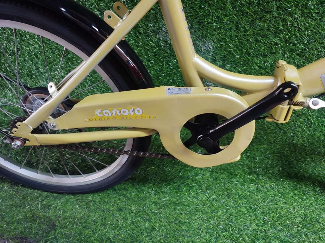 Canoro 20" Folding Bike Japan Surplus (Category: Bicycles) located in Valenzuela. Submitted by haponbikessurplus (Listing ID 1438577108, Image 3). Description: CANORO 20" HIGH TENSILE STEEL FRAME SINGLE SPEED 1 FOLD.