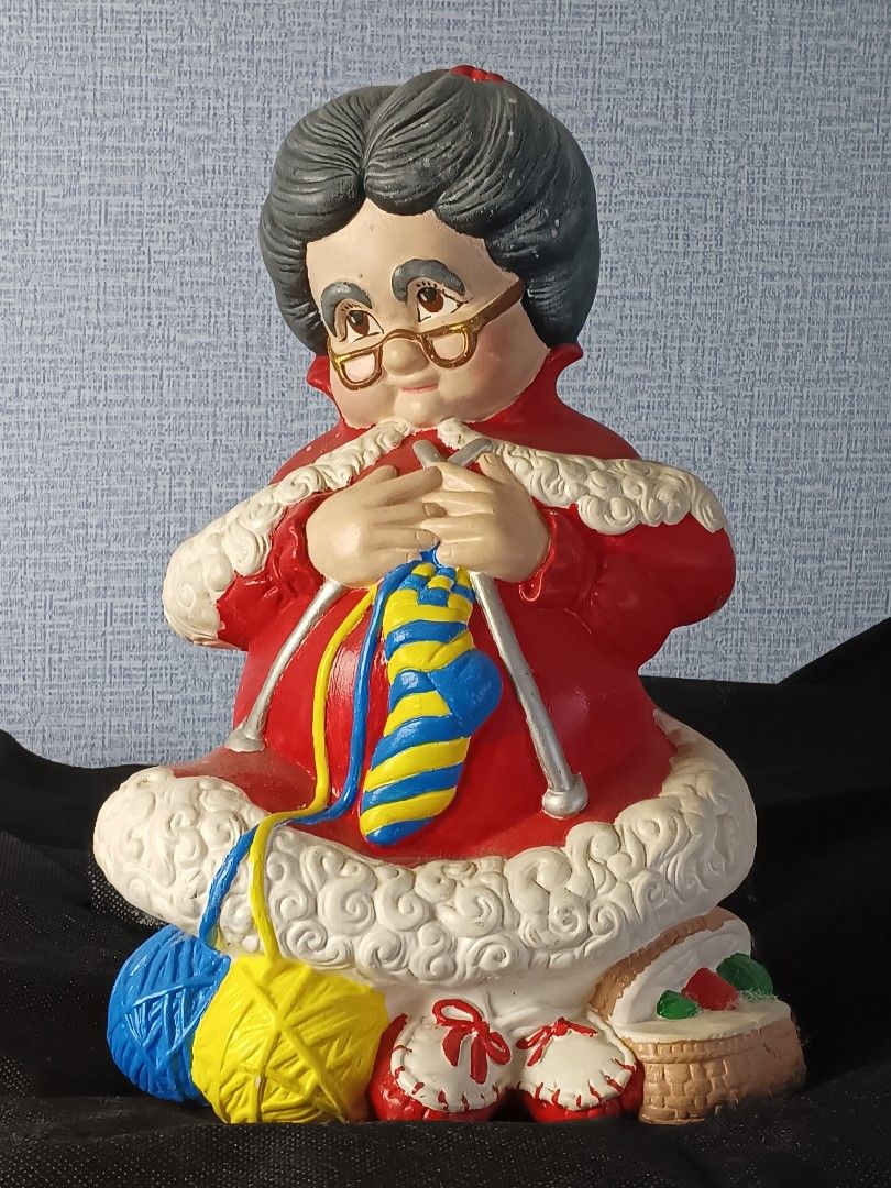 Ceramic Seated Knitting Grandma Figurine (Category: Other Home Decor) located in Quezon City. Submitted by thriftstoreqc (Listing ID 1438692035, Image 1). Description: Kindly watch actual video of items on my YouTube channel here-please copy URL here: https://www.youtube.com/live/JAzb7lFlw4k?si=qPWrZIzyXC-Jn5xl more videos, URL here: https://www.youtube.com/live/P6rnKU5-oZ4?si=acKOQbDAb7iUUzdM Thank you for visiting our shop! We have lots of plus