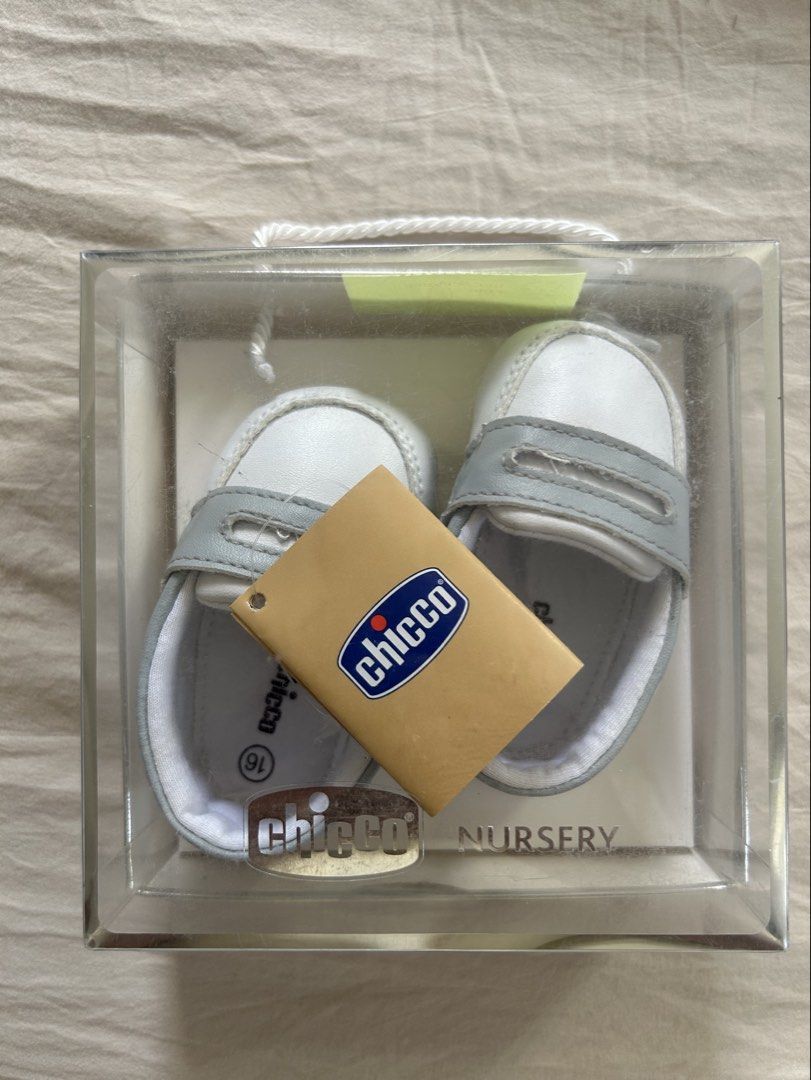 Chicco White Baptismal Shoes (Category: Babies & Kids Fashion) located in Baguio. Submitted by gray0912 (Listing ID 1438486127, Image 1). Description: Brand new Size: 16 EU.