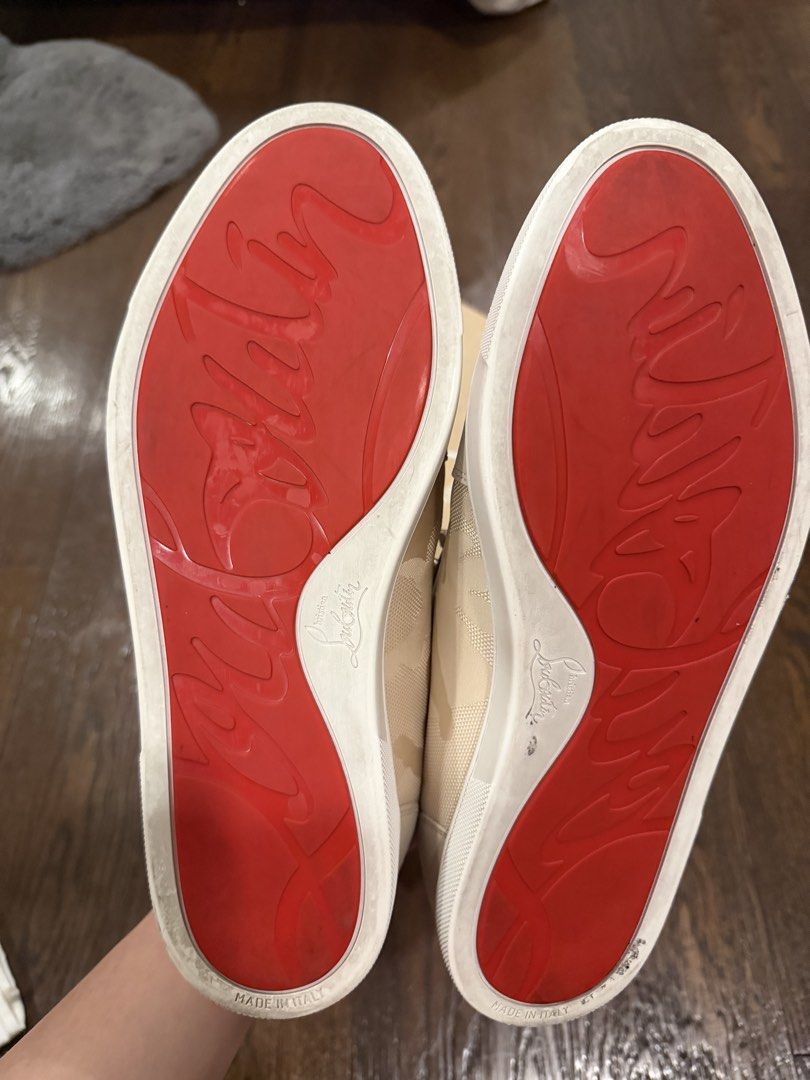 Christian Louboutin Spiked Sneakers (Category: Sneakers & Footwear) located in Taguig. Submitted by ericalopez (Listing ID 1438610849, Image 3). Description: Christian Louboutin Spiked Sneakers Price: 29,000 Size EU 44 Complete box and dust bag 100% Authentic Location: Pick up Or Delivery via lalamove or lbc .
