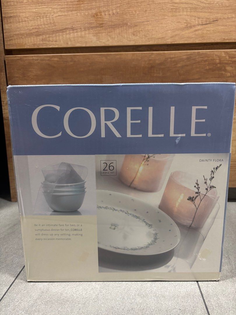 Corelle Dainty Flora 26-Piece Dinnerware Set457444902925783040