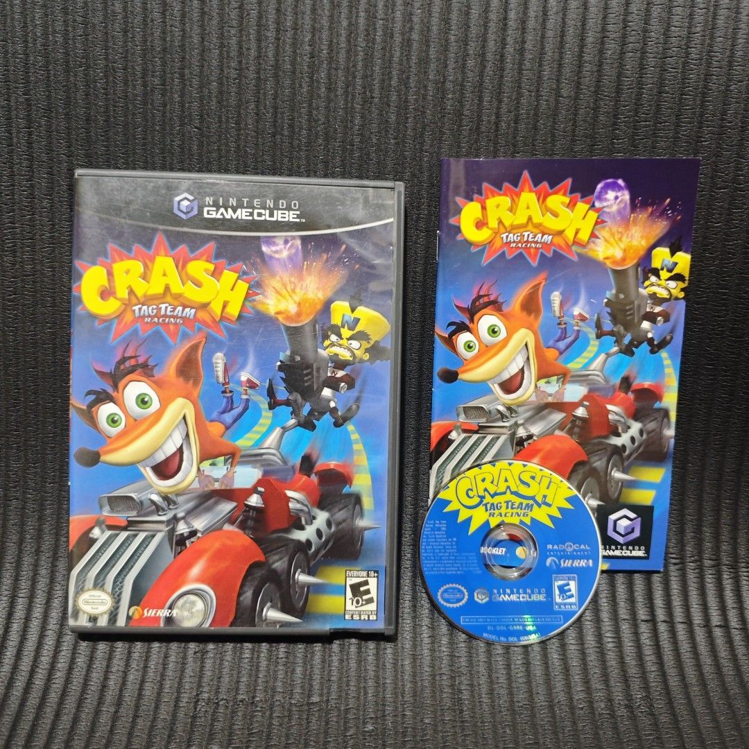 Crash Tag Team Racing Gamecube Game (US) (Category: Nintendo) located in Quezon City. Submitted by shopme_gadget30 (Listing ID 1438656733, Image 1). Description: kindly read the details first for sale fixed price good Condition tested and working with Case and disc Game compatible to Nintendo Gamecube usa region authentic/ Original Shoopppppeee —,✅ can check out pm for the linnnkkk (If shoopppee check out, price is higher by 20% because of shoopp