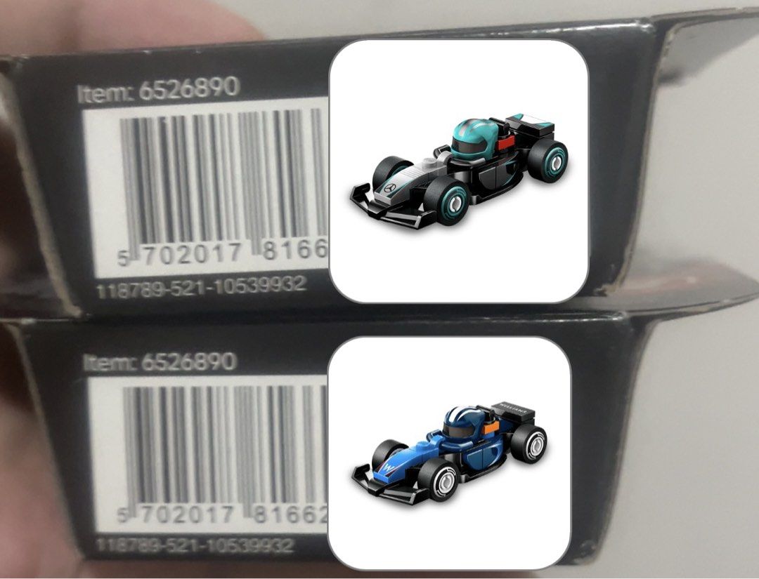 F1 Minifigure Mercedes & Williams (Seperate) (Category: Lego & Building Sets) located in Manila. Submitted by anniemarie118 (Listing ID 1438509270, Image 2). Description: Lfb wts ph F1 minifigure Brand new Available : Mercedes Williams.