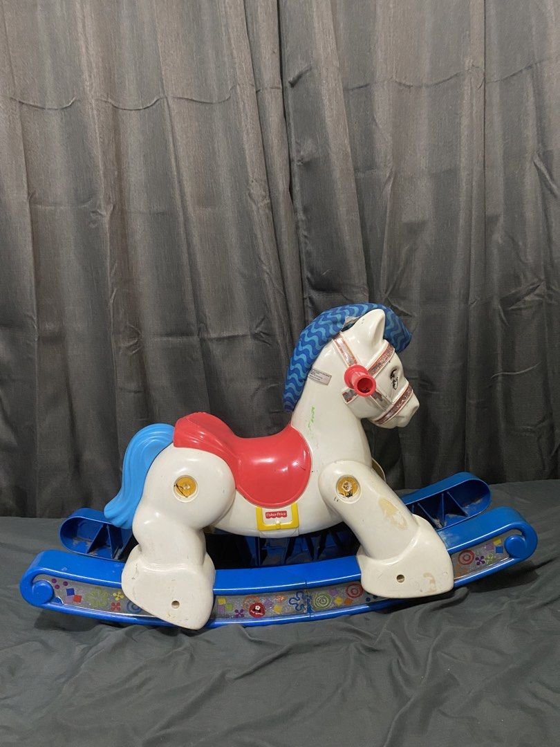 Fisher Price Rocking Horse (Category: Infant Playtime) located in Mandaluyong City. Submitted by aiztyle (Listing ID 1438548174, Image 3). Description: Fisher Price Rocking Horse Note: Music is no longer working 2ndhand market price 2k ++ Selliing LOW! SALE Php1000.00 only.