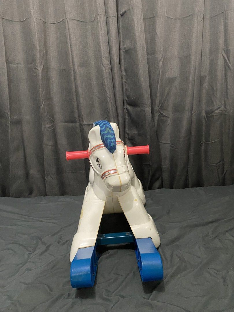 Fisher Price Rocking Horse (Category: Infant Playtime) located in Mandaluyong City. Submitted by aiztyle (Listing ID 1438548174, Image 1). Description: Fisher Price Rocking Horse Note: Music is no longer working 2ndhand market price 2k ++ Selliing LOW! SALE Php1000.00 only.