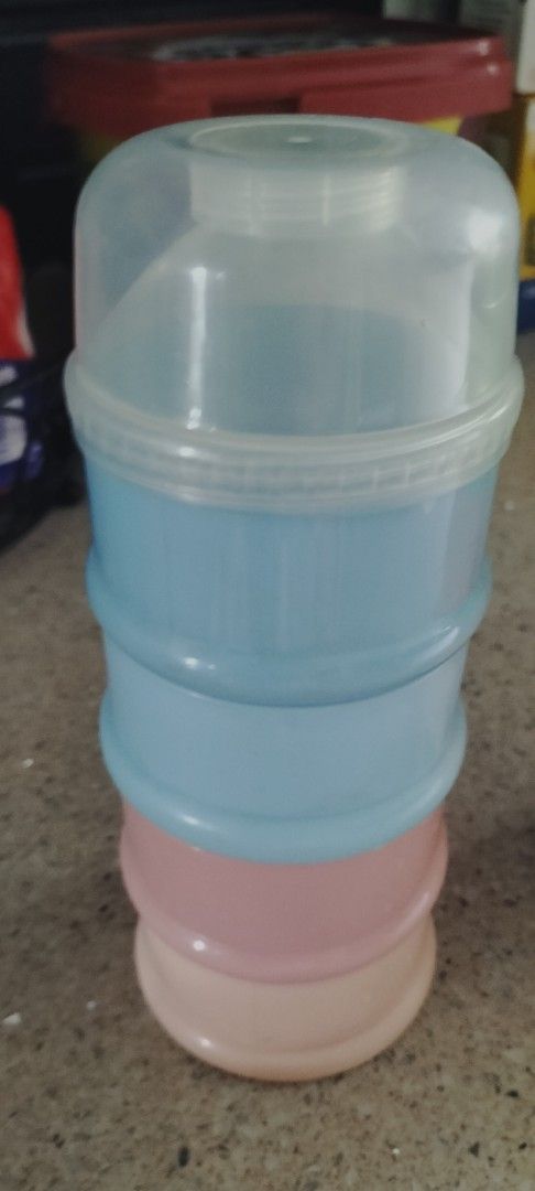Formula Dispenser - Stackable (Category: Breastfeeding & Bottle Feeding) located in Singapore. Submitted by missazhijab (Listing ID 1438690122, Image 1). Description: - Stackable formula dispenser - Perfect for travel and everyday use - Multiple compartments for pre-measured formula - Easy to clean - Convenient storage.