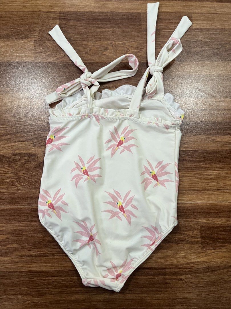 Gingersnaps Floral Swimsuit - 6Y (Category: Babies & Kids Fashion) located in Caloocan City. Submitted by pmaerc (Listing ID 1438598102, Image 3). Description: - Gingersnaps swimsuit - Size: 6Y - Design: Floral pattern - Features: Tie straps, ruffled neckline - Ideal for: Beach and pool days - Material: Comfortable and durable.