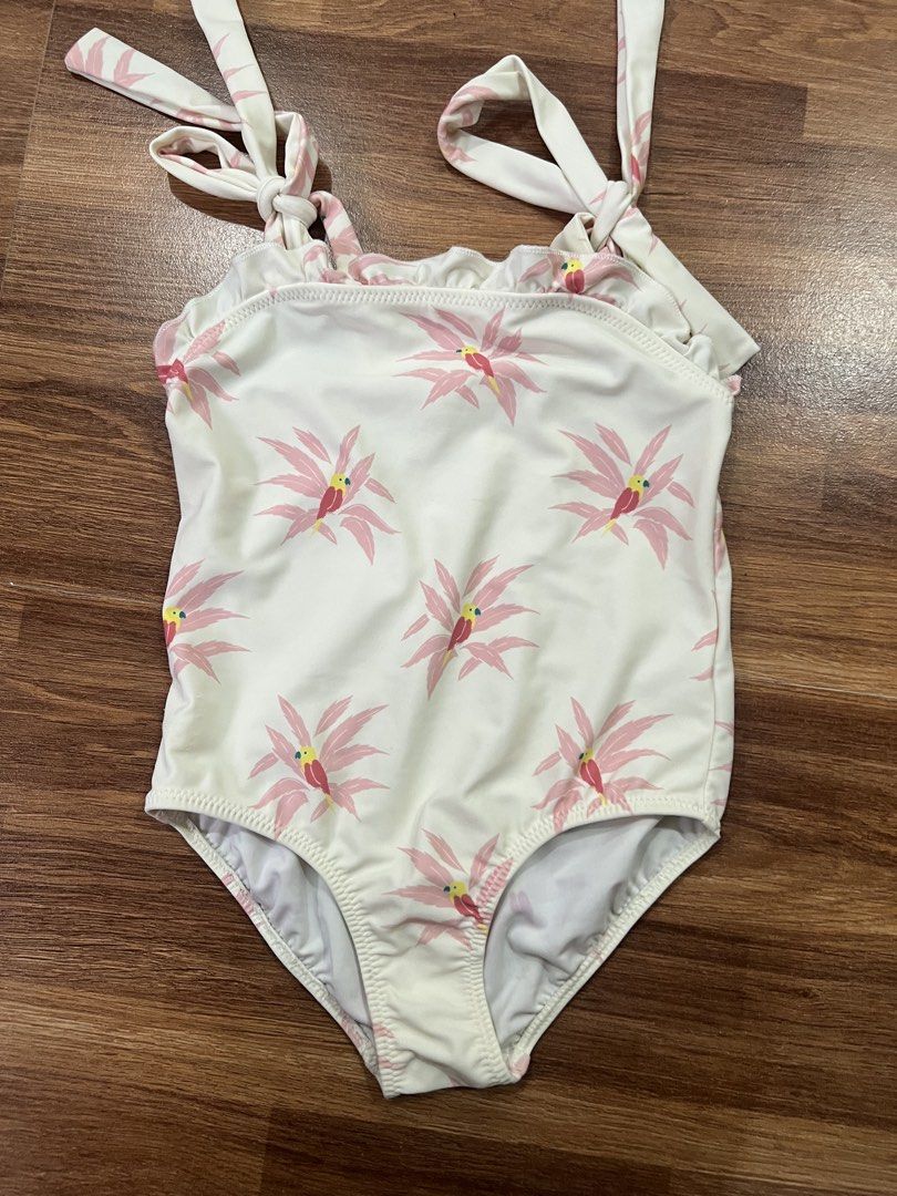Gingersnaps Floral Swimsuit - 6Y (Category: Babies & Kids Fashion) located in Caloocan City. Submitted by pmaerc (Listing ID 1438598102, Image 2). Description: - Gingersnaps swimsuit - Size: 6Y - Design: Floral pattern - Features: Tie straps, ruffled neckline - Ideal for: Beach and pool days - Material: Comfortable and durable.
