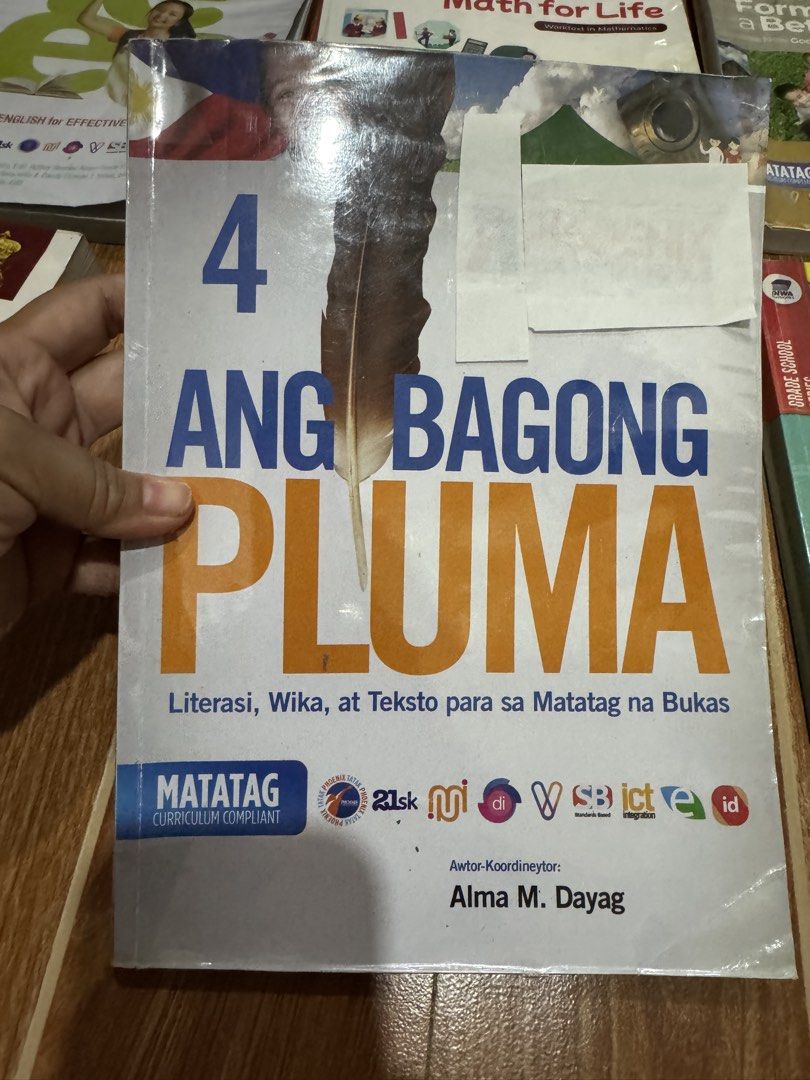 Grade 4 Textbooks (Category: Textbooks) located in Paranaque City. Submitted by kenoh07 (Listing ID 1438559819, Image 2). Description: Grade 4 textbooks - 300 each Ang Bagong Pluma -SOLD Lahing Pilipino Math for Life - SOLD Integrated English for Effective Communication, (SOLD) Character Formation for Better World, Effective Communication Through Theme Writing Science (SOLD) - Suitable for Grade 4 students - Curriculum-compliant - From various pu