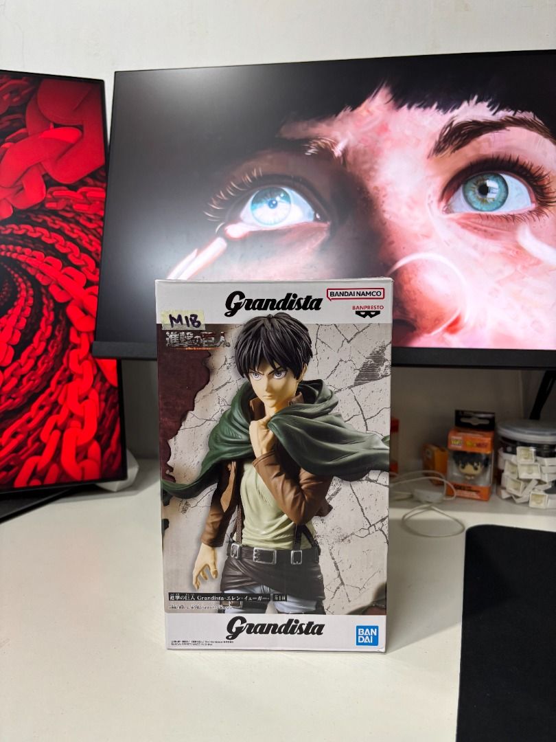Grandista Eren (Category: Toys & Games) located in Bulacan. Submitted by funkopatsaiyajin (Listing ID 1438535610, Image 1). Description: Grandista Eren - MIB Mint in Box 9.5/10 Box condition SJDM Bulacan / North Caloocan LBC / Lalamove / Grab Express / Drop&Go GCash / GoTyme / Maribank / Maya Express.