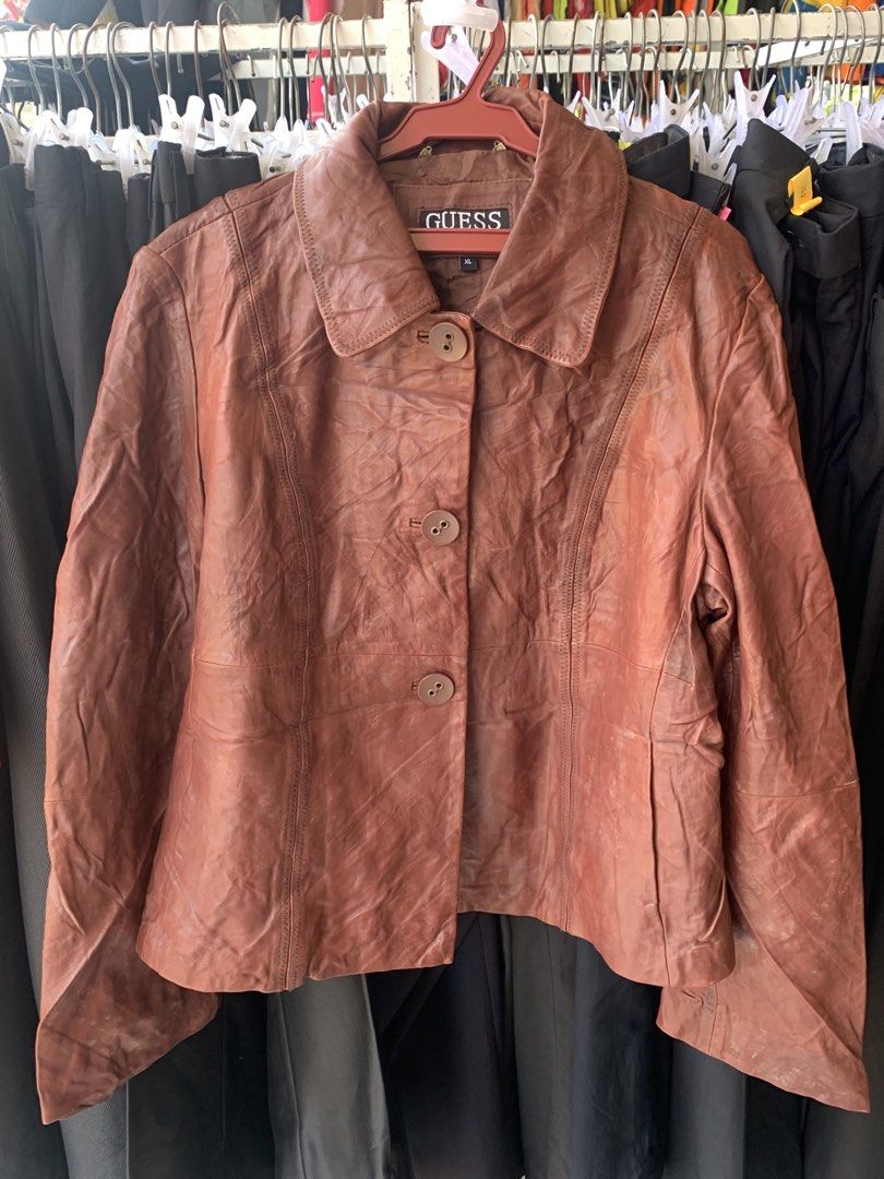 Guess Leather Jacket For Women’s (Category: Coats, Jackets and Outerwear) located in Davao. Submitted by mysticeagle-2763 (Listing ID 1438551800, Image 1). Description: Fittings Small to Medium .