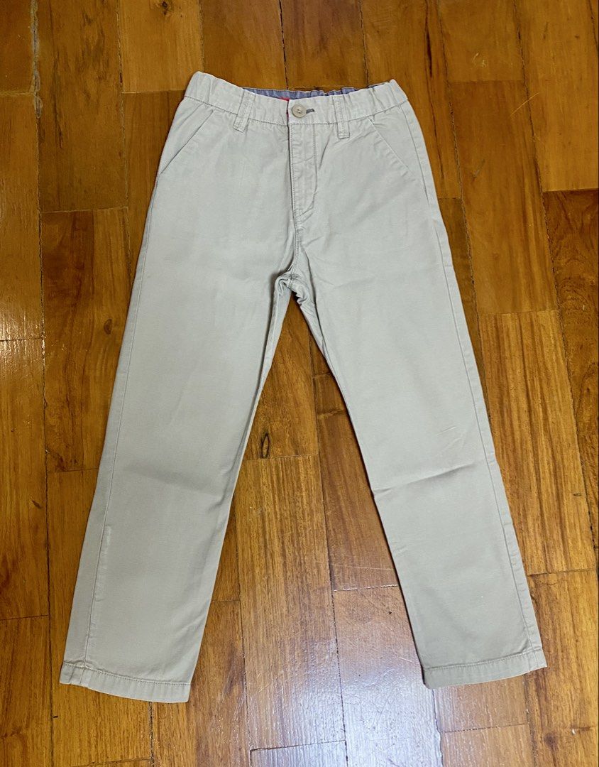 H&M Khaki Pants for Boys (Category: Babies & Kids Fashion) located in Makati City. Submitted by robin_l (Listing ID 1438640225, Image 1). Description: Selling these H&M Khaki Pants which my son has outgrown - Size: 6-8 years (height of up to 122 cm) - Material: 100% Cotton - Features: - Button closure - Pockets - adjustable waistband (as seen in photos) .