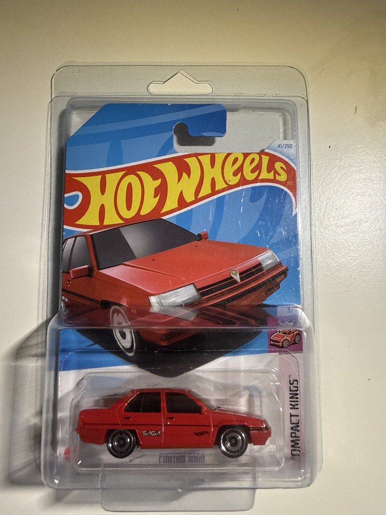 Hot Wheels - Proton Saga (Category: Toys & Games) located in Singapore. Submitted by apytzbank (Listing ID 1438620337, Image 1). Description: 🔥 Hot Wheels Proton Saga Red 🔥 Beautiful red Proton Saga from Compact Kings series. ✅ With protector Popular casting among Proton and Malaysian collectors. 💰 Price: S$18 negotiable #hot wheels #proton #protonsaga #malaysia #diecast #collector.