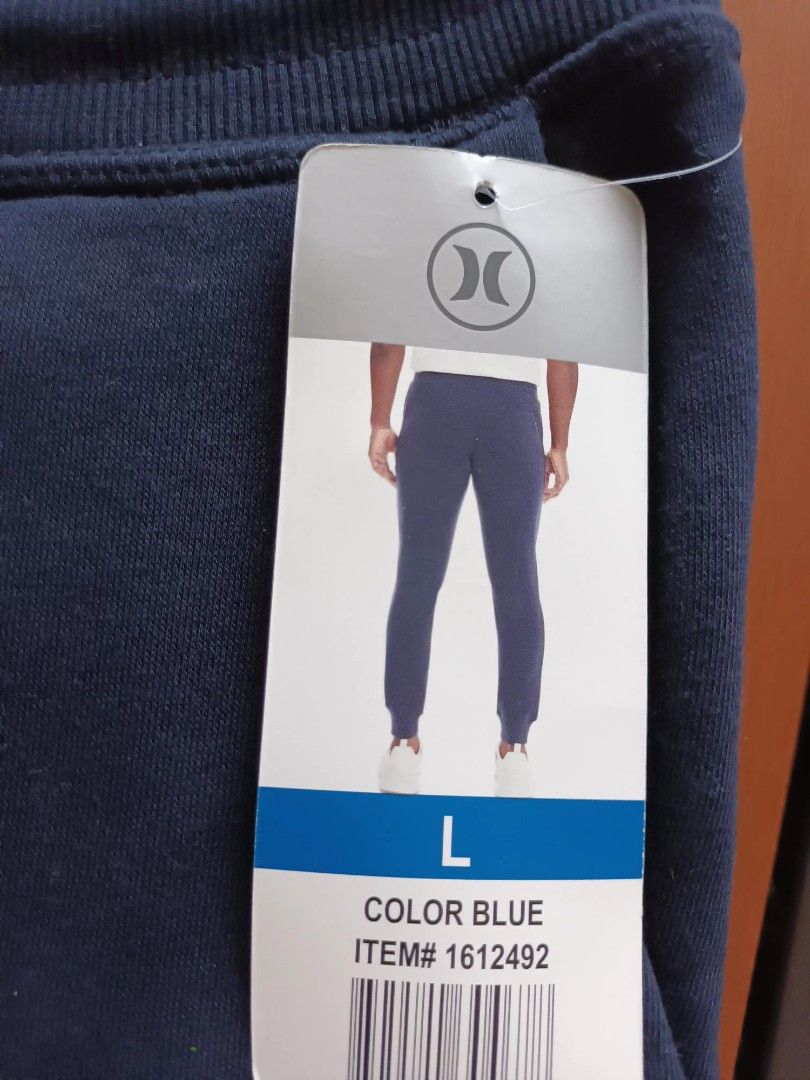 Hurley Sweatpants - Color Blue - Size L (Category: Joggers) located in Paranaque City. Submitted by maria_2010 (Listing ID 1438522468, Image 2). Description: - Brand new Hurley sweatpants - Color: Blue - Size: Large - Features: Drawstring waistband, relaxed fit - Item #: 1612492 - Perfect for lounging or casual wear - Made from comfortable material.
