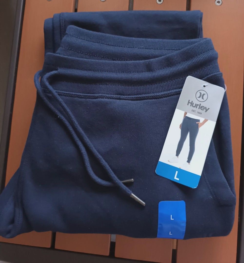 Hurley Sweatpants - Color Blue - Size L (Category: Joggers) located in Paranaque City. Submitted by maria_2010 (Listing ID 1438522468, Image 1). Description: - Brand new Hurley sweatpants - Color: Blue - Size: Large - Features: Drawstring waistband, relaxed fit - Item #: 1612492 - Perfect for lounging or casual wear - Made from comfortable material.