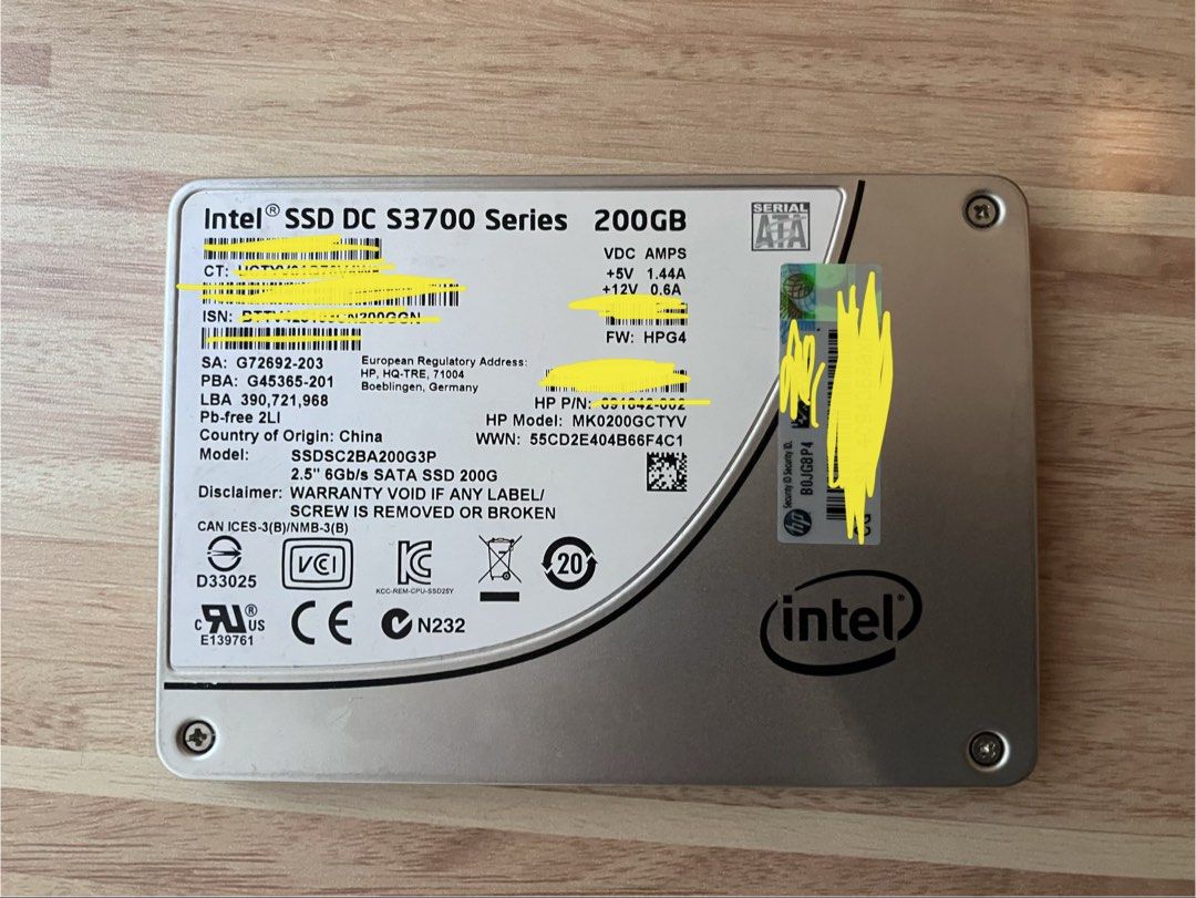 Intel SSD DC S3700 - 200 GB457257932125655040