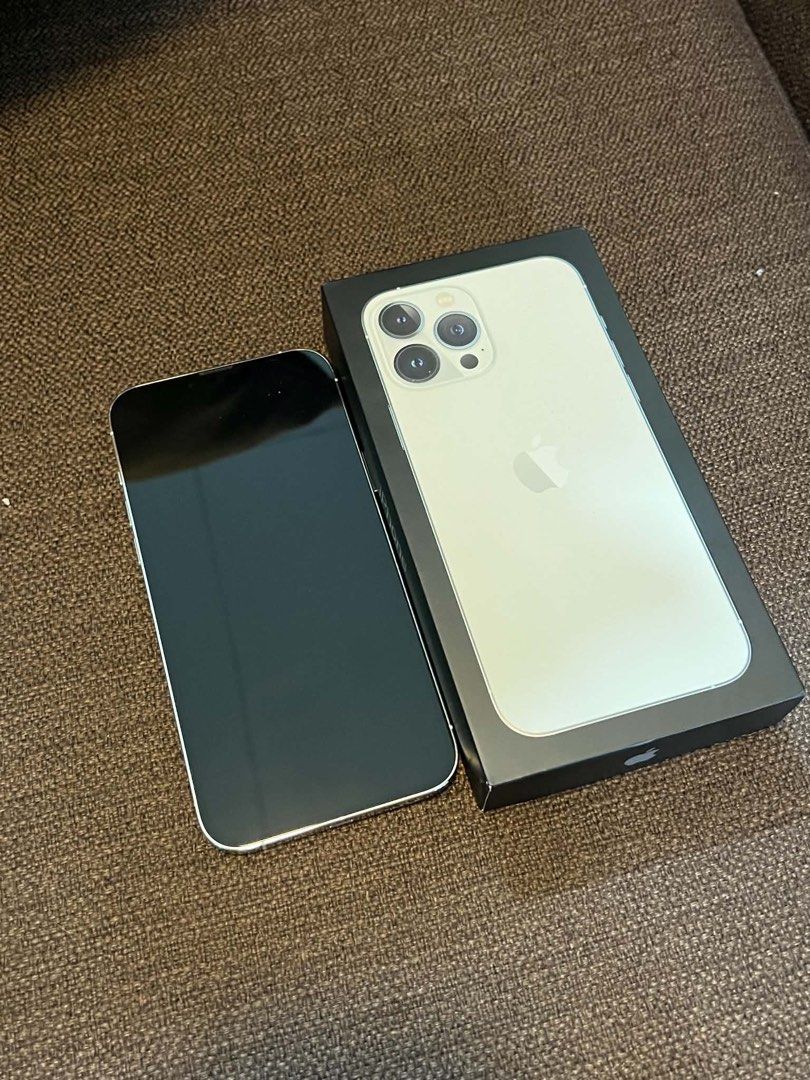 Iphone 13 Pro Max 256 GB With Box (Same imei) (Category: iPhone 13 Series) located in Manila. Submitted by rnynro (Listing ID 1438537404, Image 2). Description: LAST PRICE POSTED Iphone 13 Pro Max 256 GB With Box (Same imei) Orig Battery - 76% Batt Health long lasting All Buttons working Face ID working True tone working Price: slightly negotiable Factory Unlocked (all networks) Issue: 3x zoom camera has a dust (0.5x and 1x working perfectly) Inc